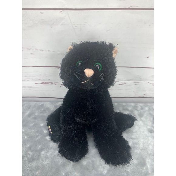 Webkinz Ganz Halloween Black Cat no code green eye - Picture 1 of 8
